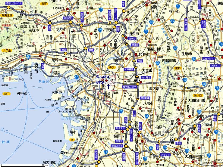 Map Road Osaka 
